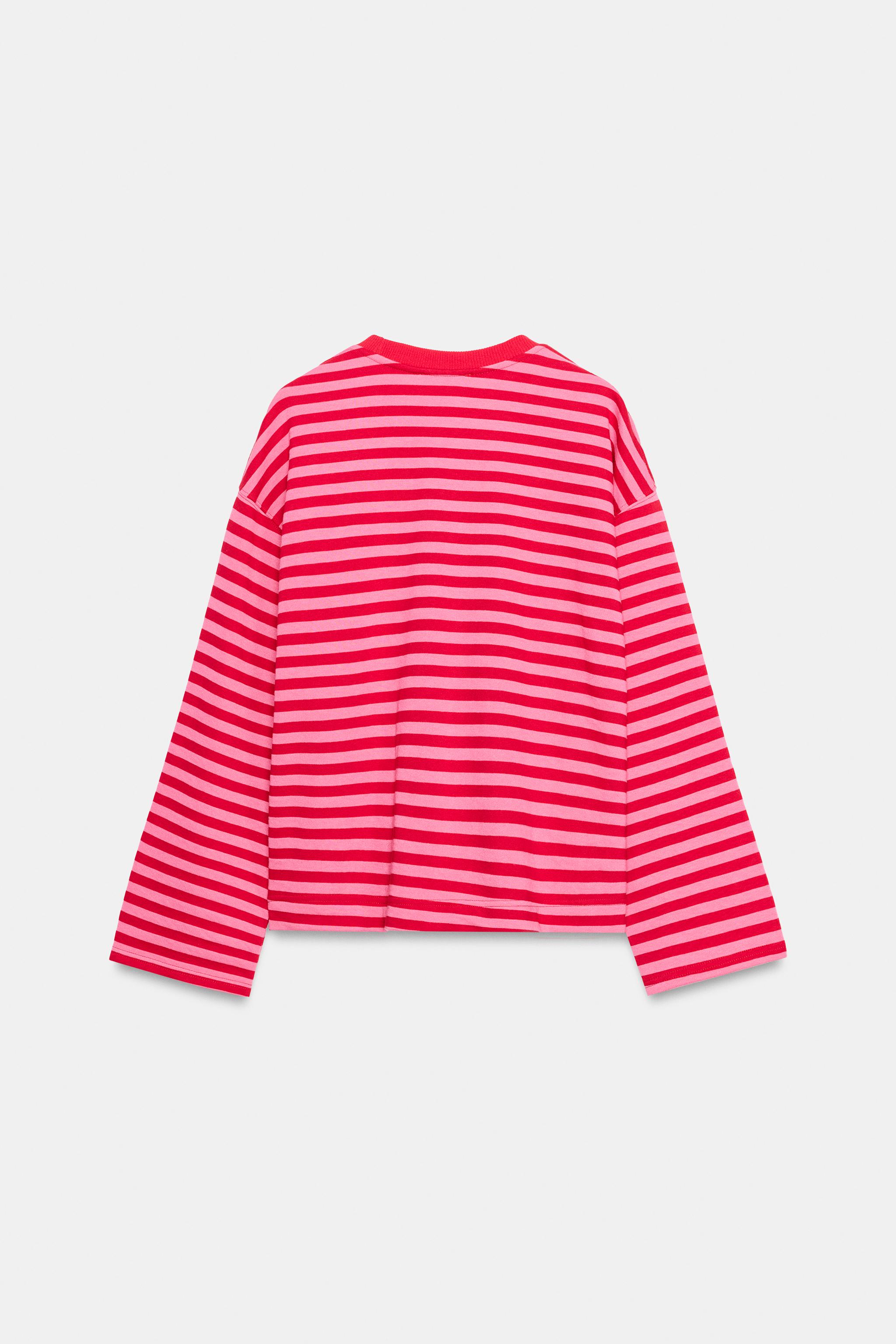 STRIPED TEXT T-SHIRT